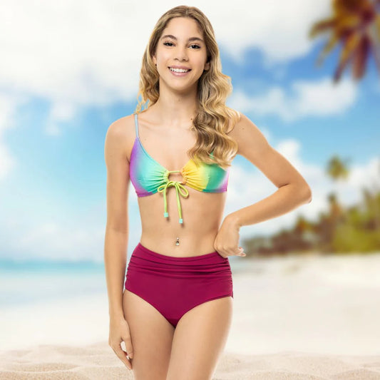 Cosette Teens — High Waist Period Swimwear Bikini